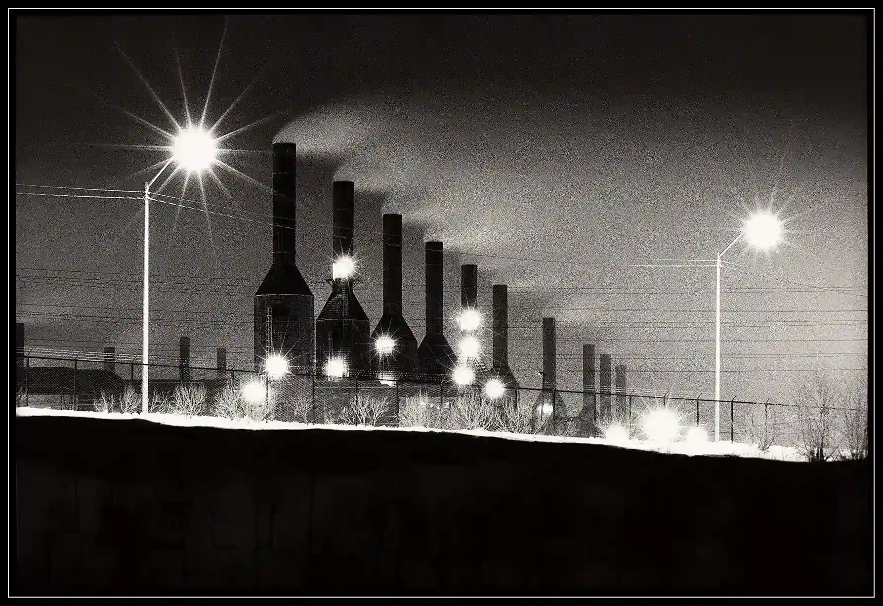 83617 usine Rio Tinto Arvida de nuit